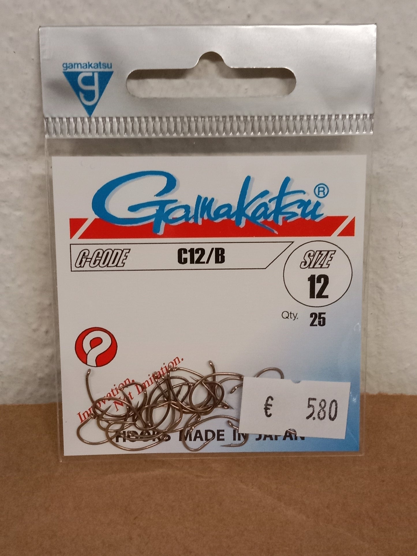 Gamakatsu Nymphen Haken lose C12/B gr 12 25 Stk