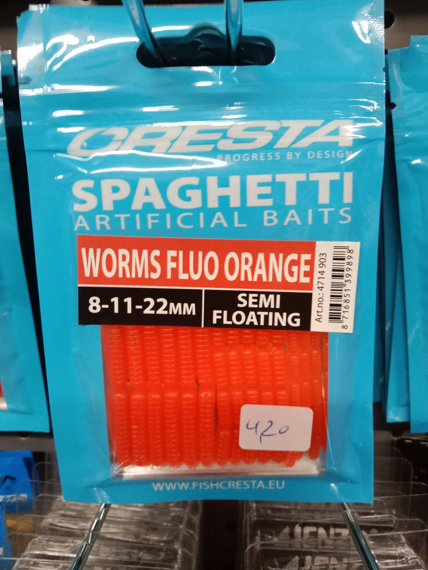 Cresta Spaghetti Worms Fluo Orange