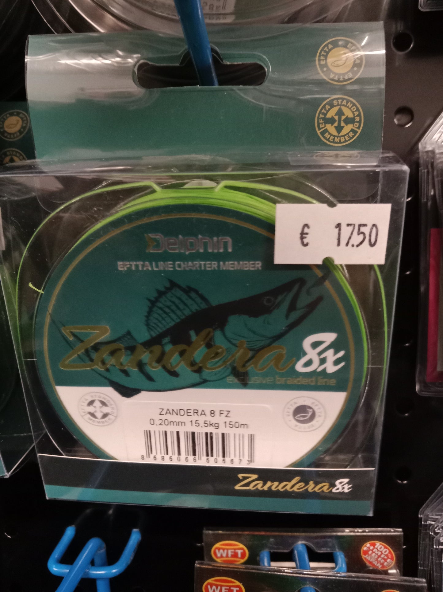 Delphin Zandera Geflochtene Schnur 0,20mm 150m 15,5kg grün