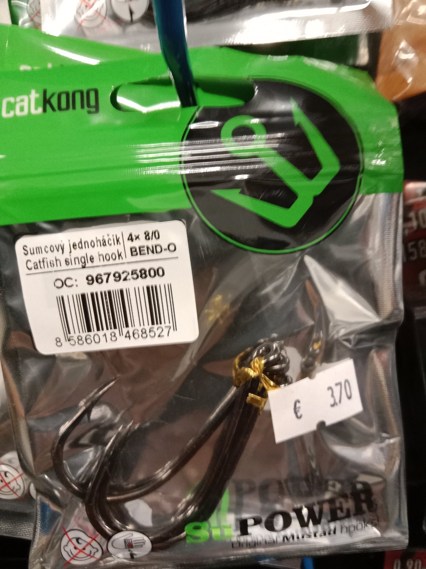 Delphin CATKONG Einzelhaken 4stk 8/0 Bend-0