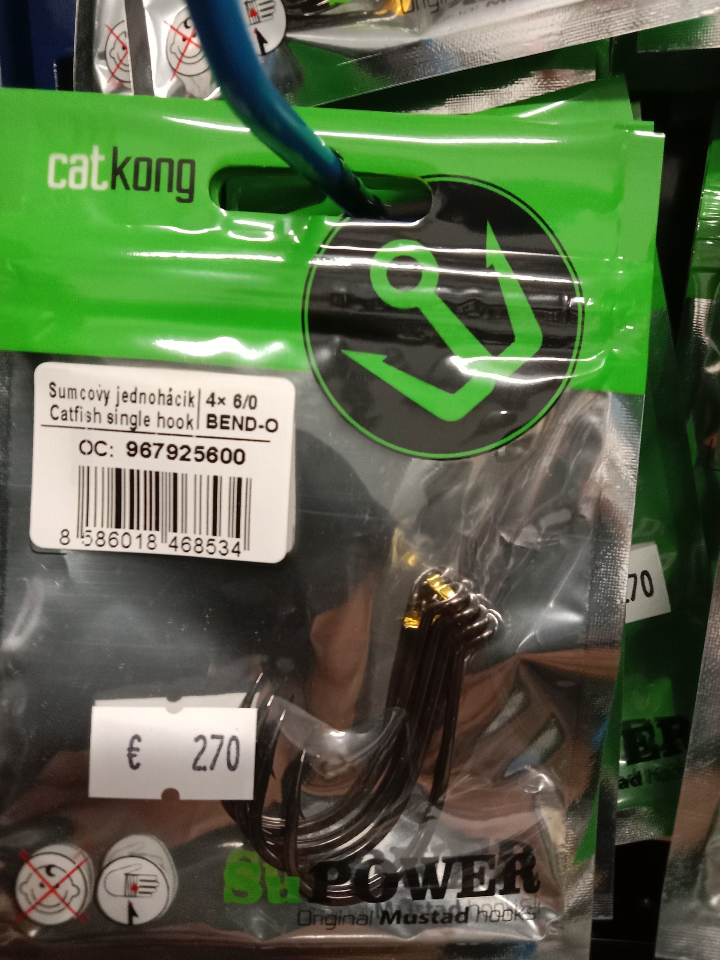 Delphin CATKONG Einzelhaken 4stk 6/0 Bend-0