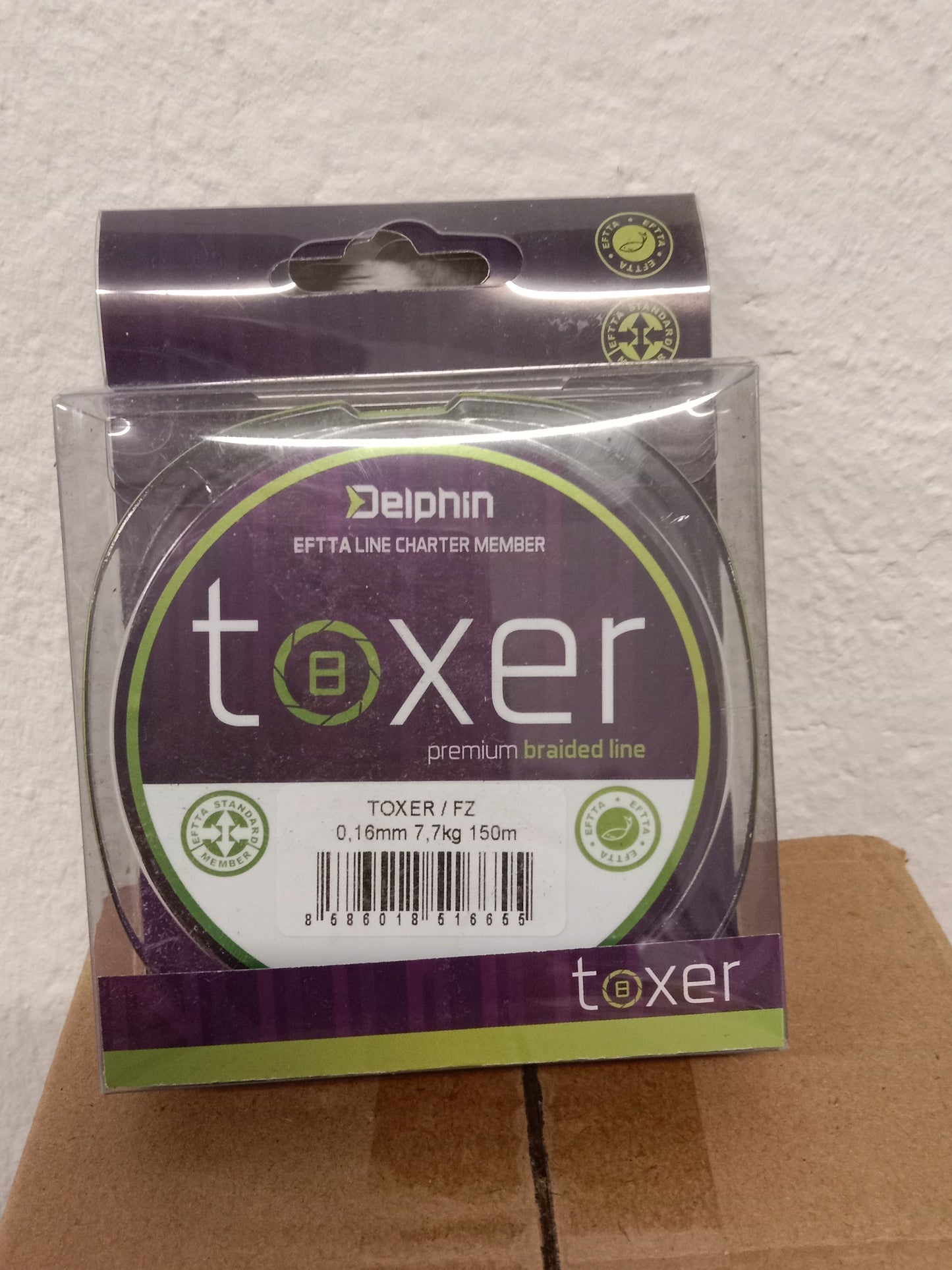 Delphin TOXER Geflechtschnur Fluogrün 0,16er 7,7kg 150m