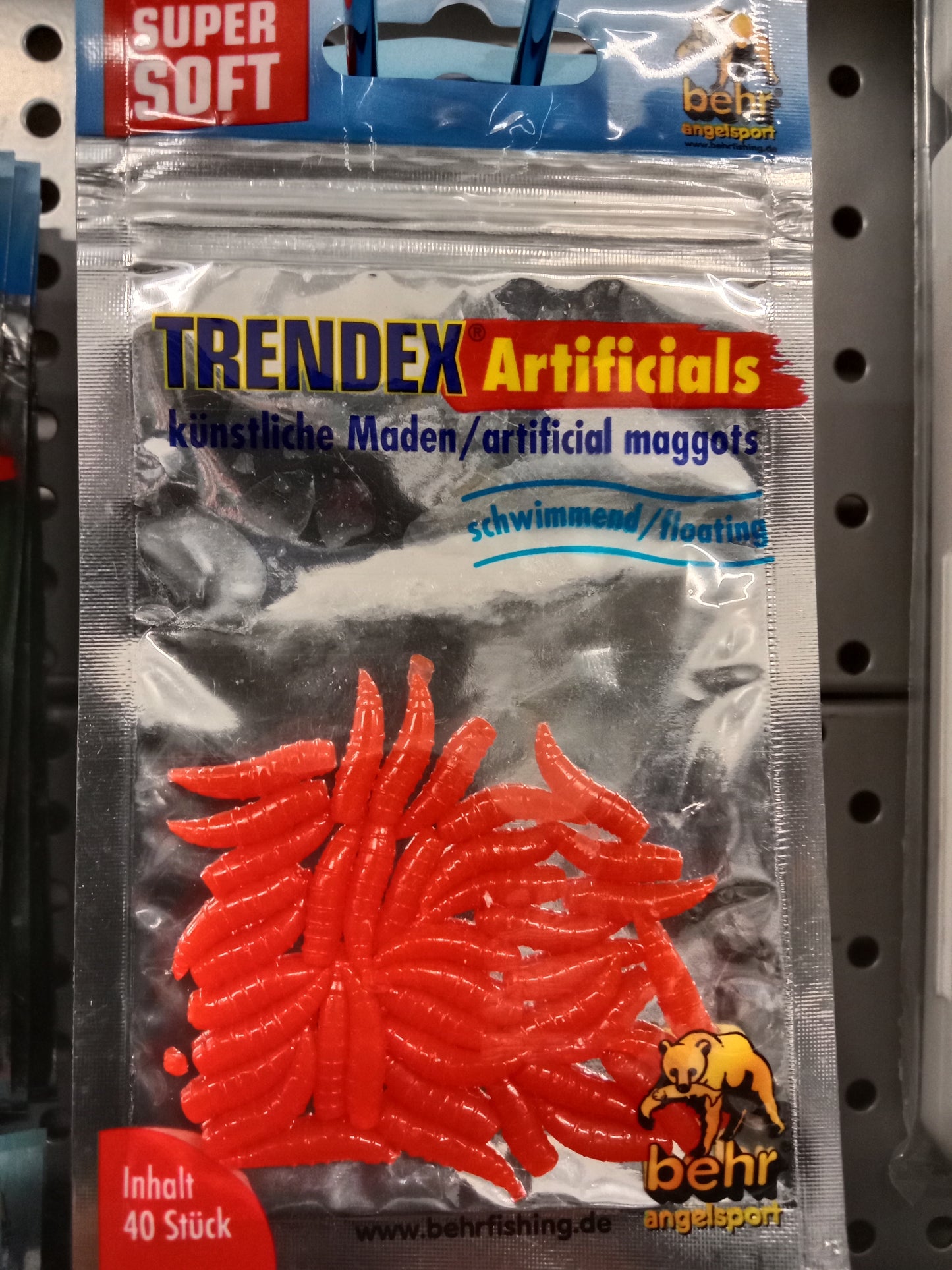 Behr Künstliche Maden fluo Rot