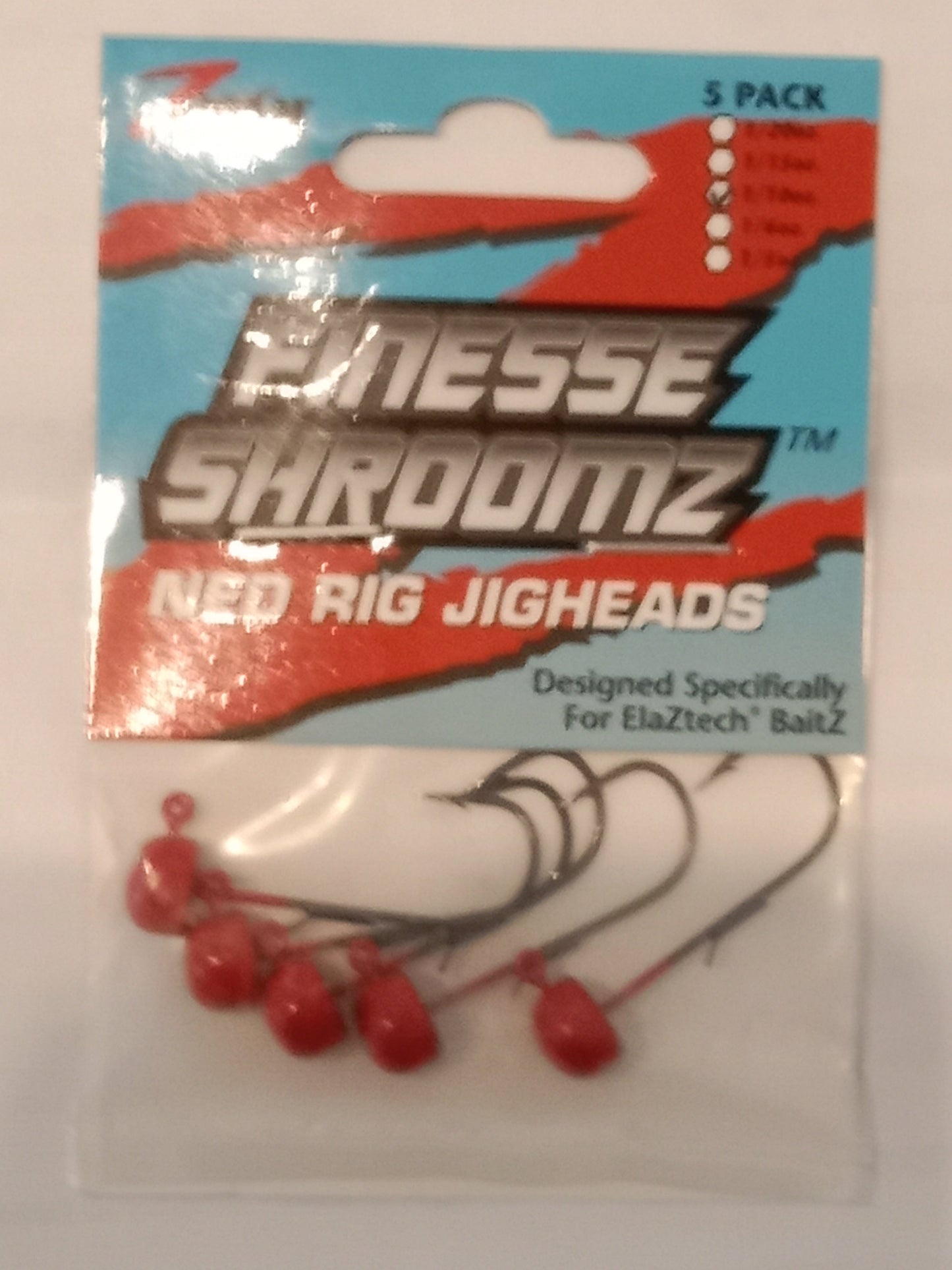 Z-MAN Finesse ShroomZ Jighead Red 2,8g