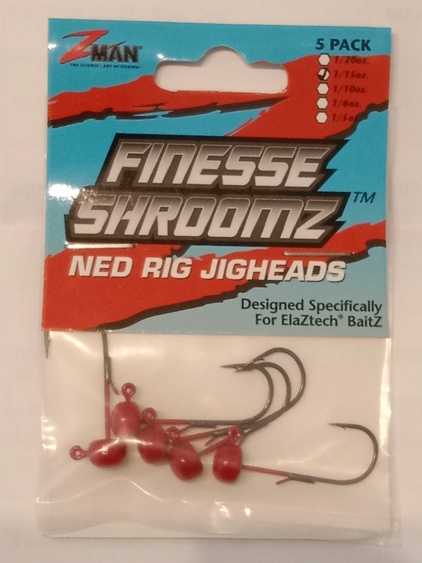 Z-MAN Finesse ShroomZ Jighead Red 1,8g