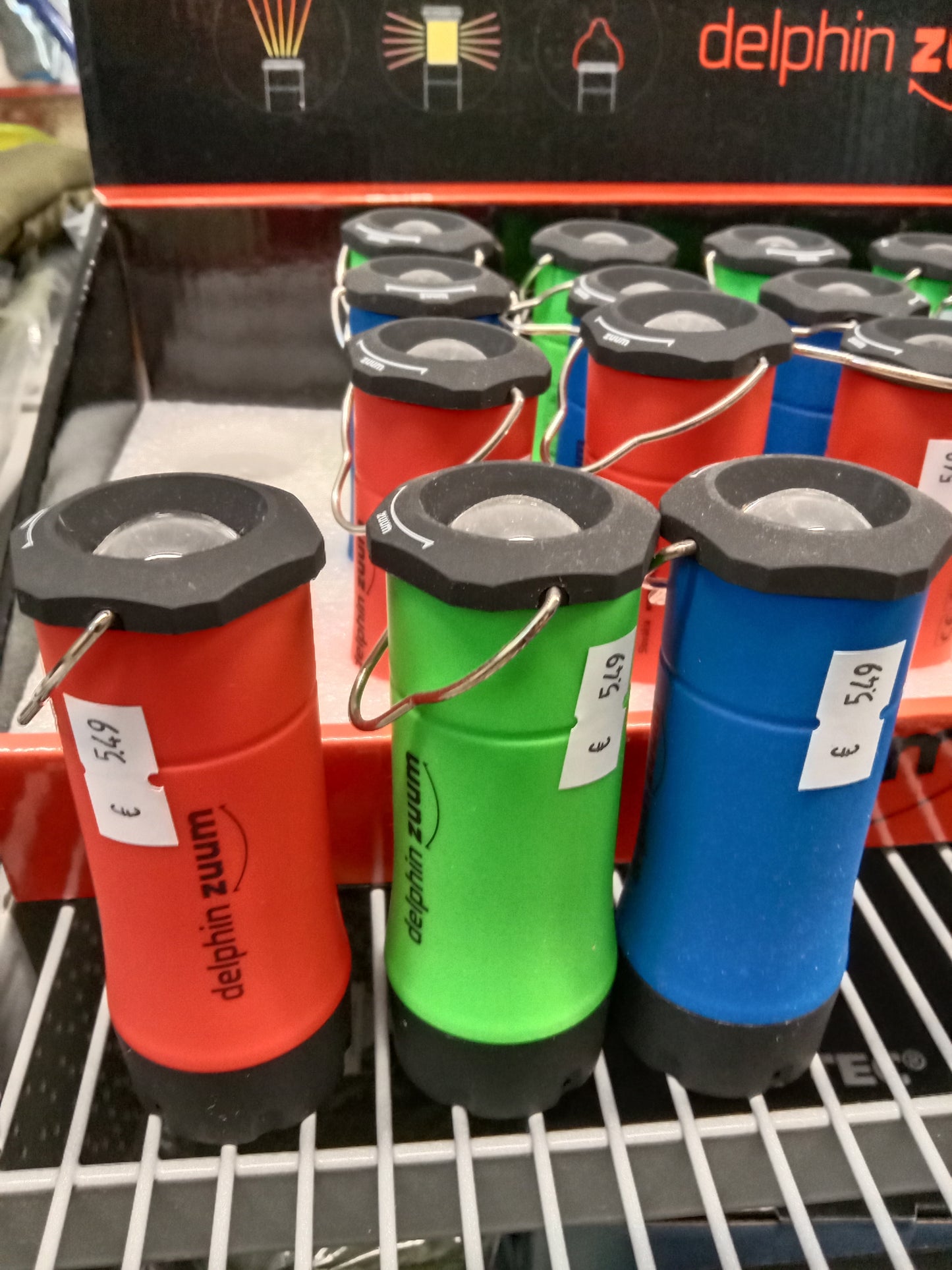 Delphin ZUUM Mini Taschen Lampe Outdoor Farbe Grün