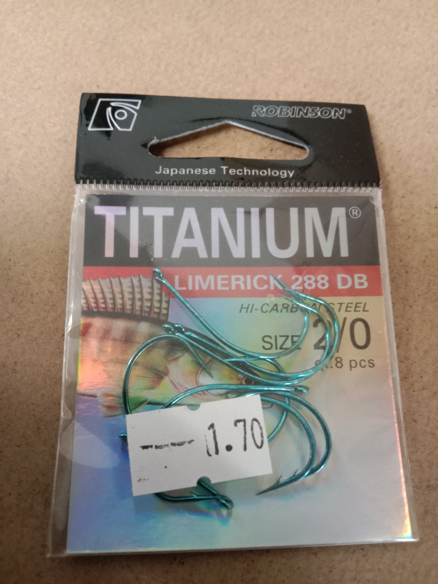 Robinson VDE Titanium Öhr Haken Zander gr 2/0