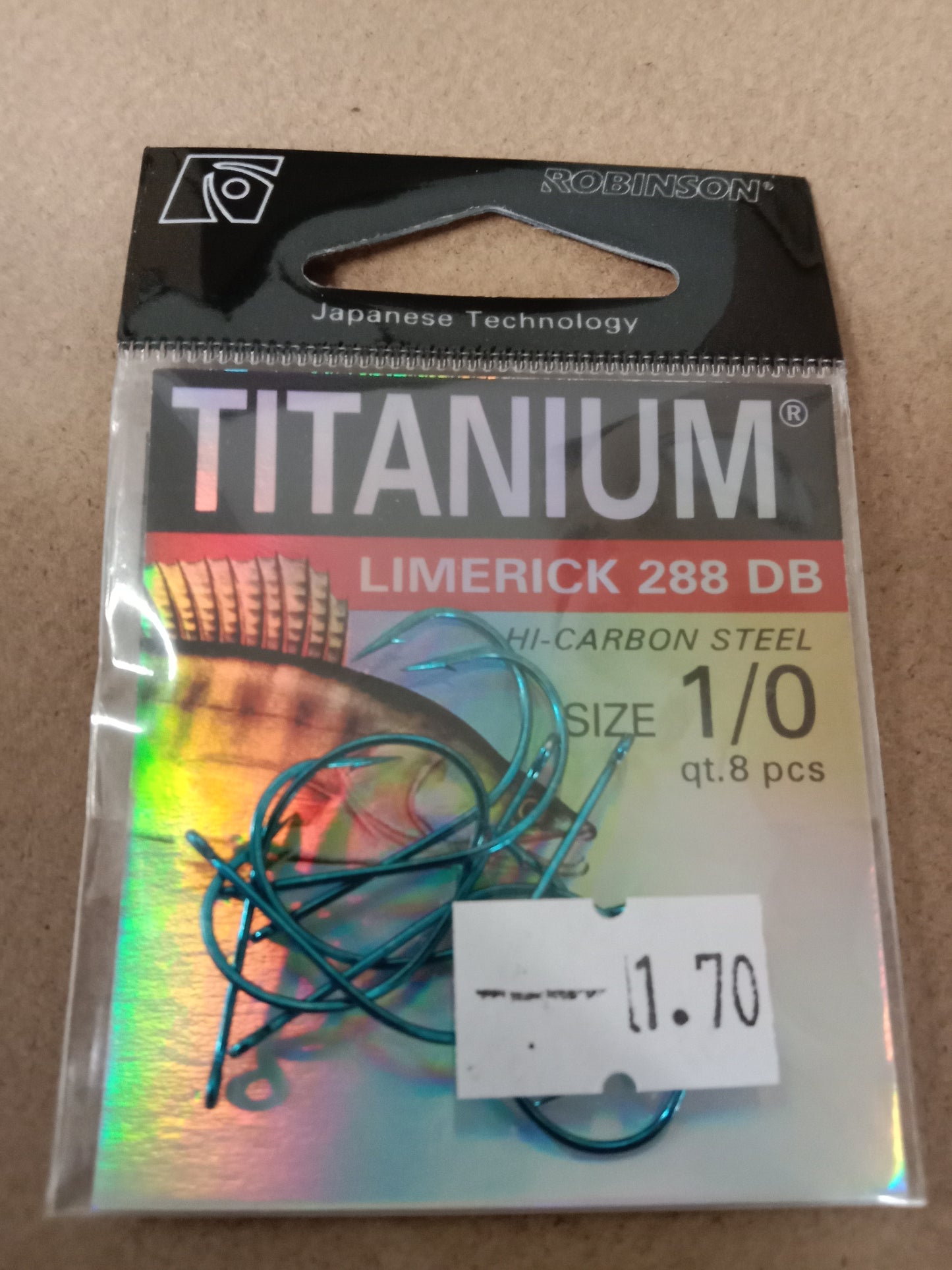 Robinson VDE Titanium Öhr Haken Zander gr 1/0