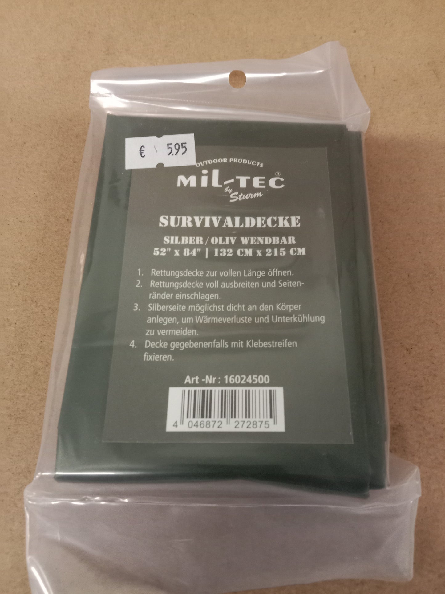 MIltec Rettungs Decke ALU