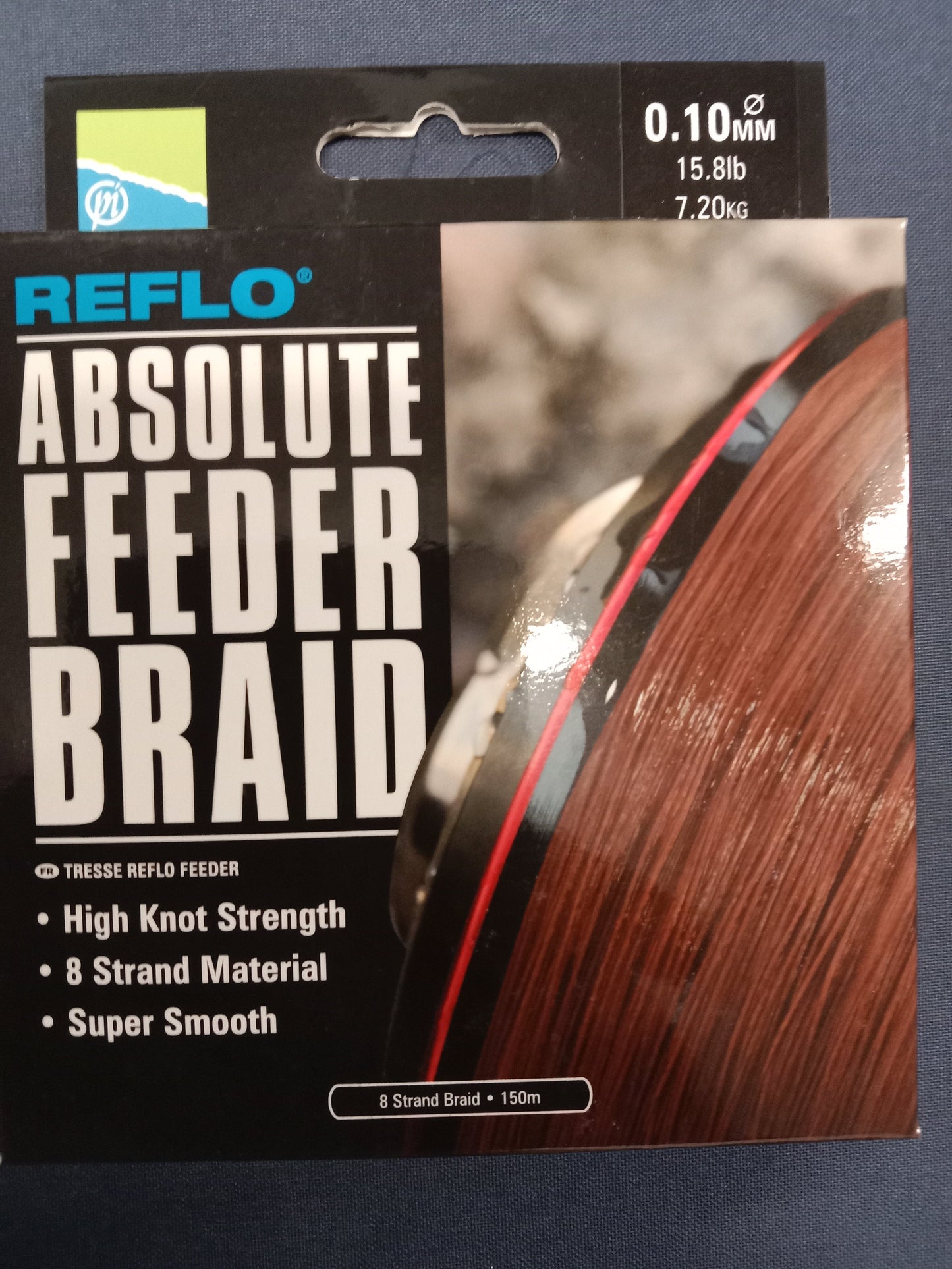Preston Absolute Feeder Braid Schnur 150m 0,10mm 7,20Kg Tragkraft