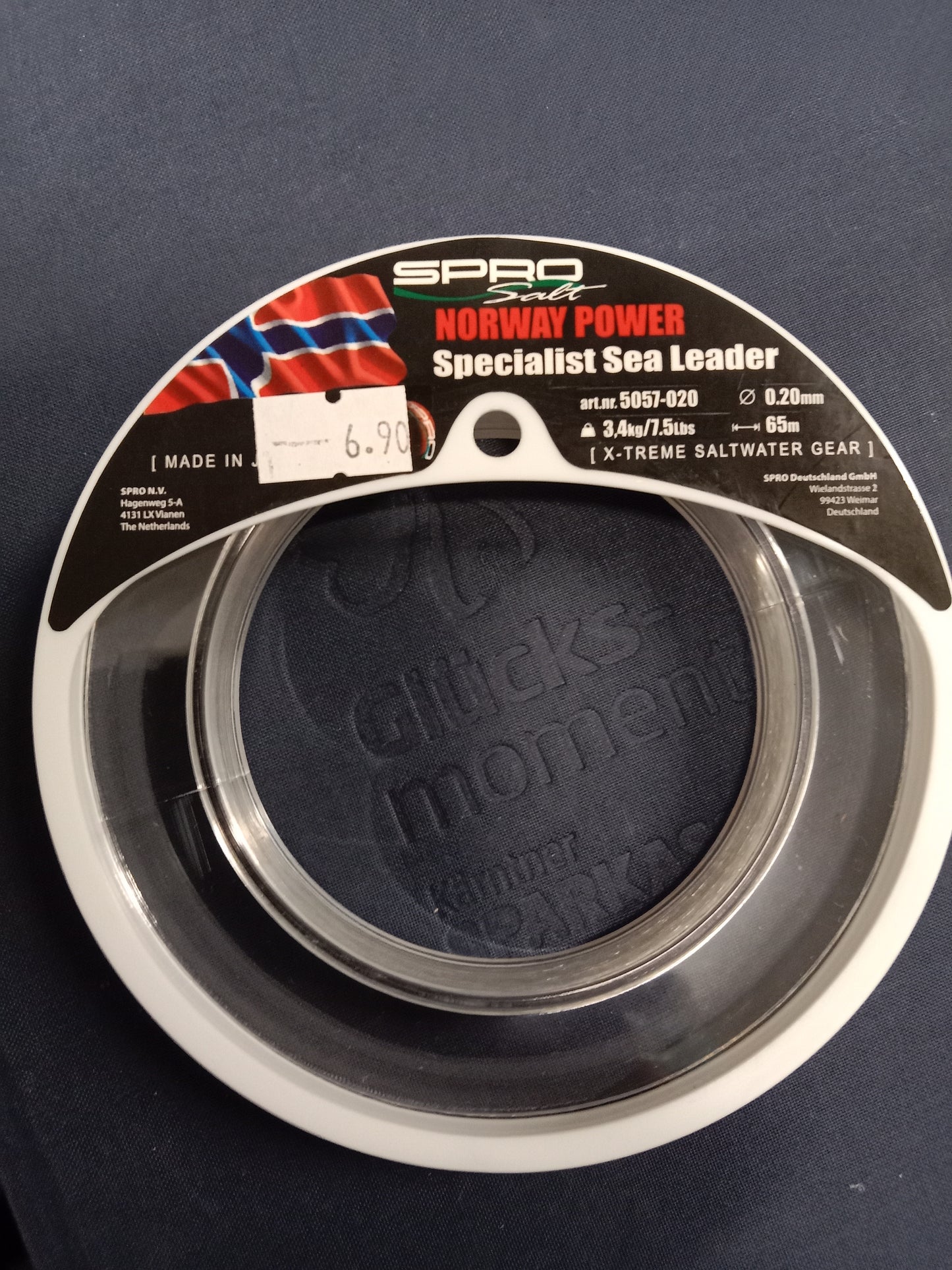 SPRO Norway SEA Leader Vorfachmaterial 65m 0,20mm 3,4kg Transparent