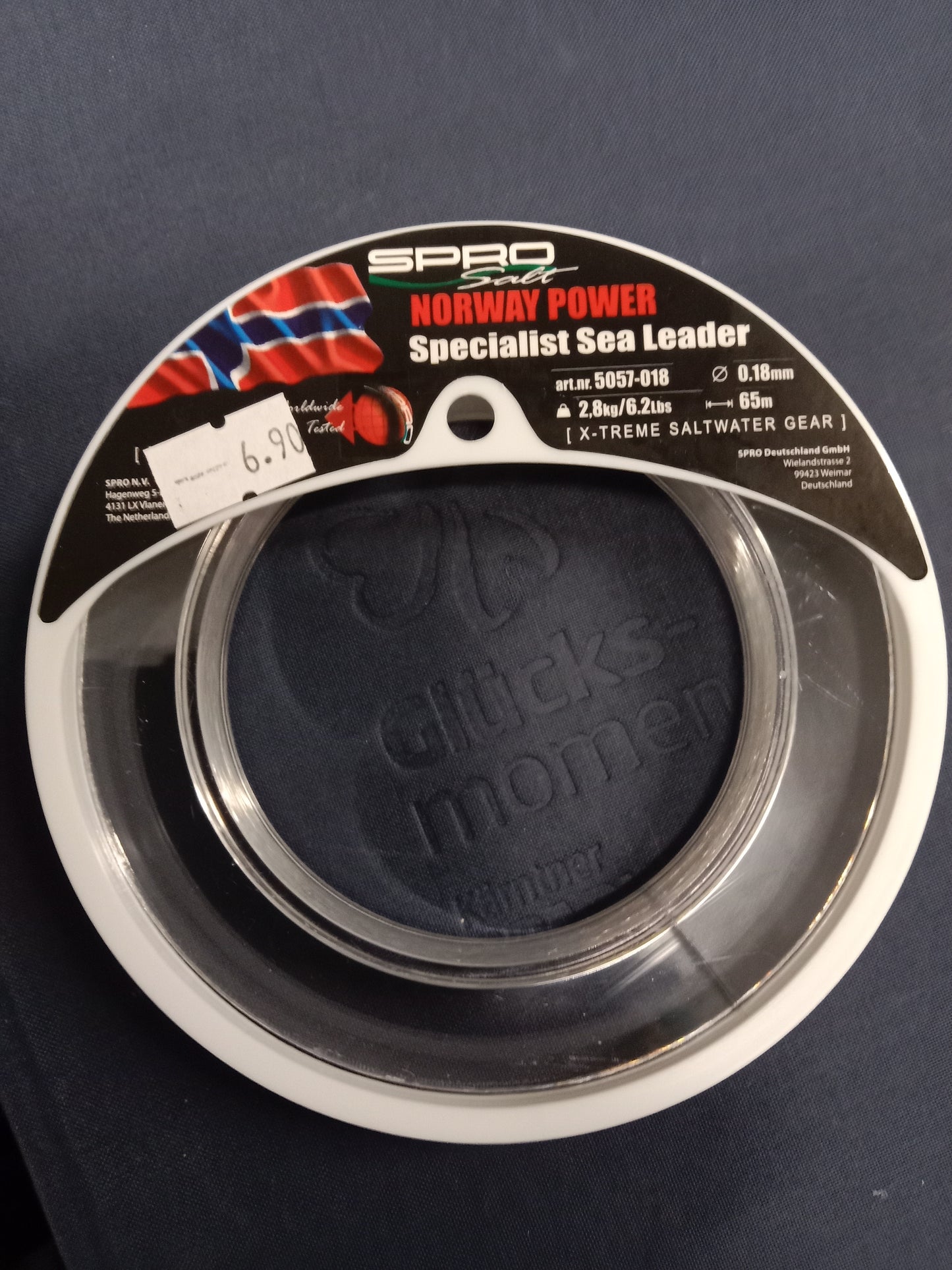 SPRO Norway SEA Leader Vorfachmaterial 65m 0,18mm 2,8kg Transparent