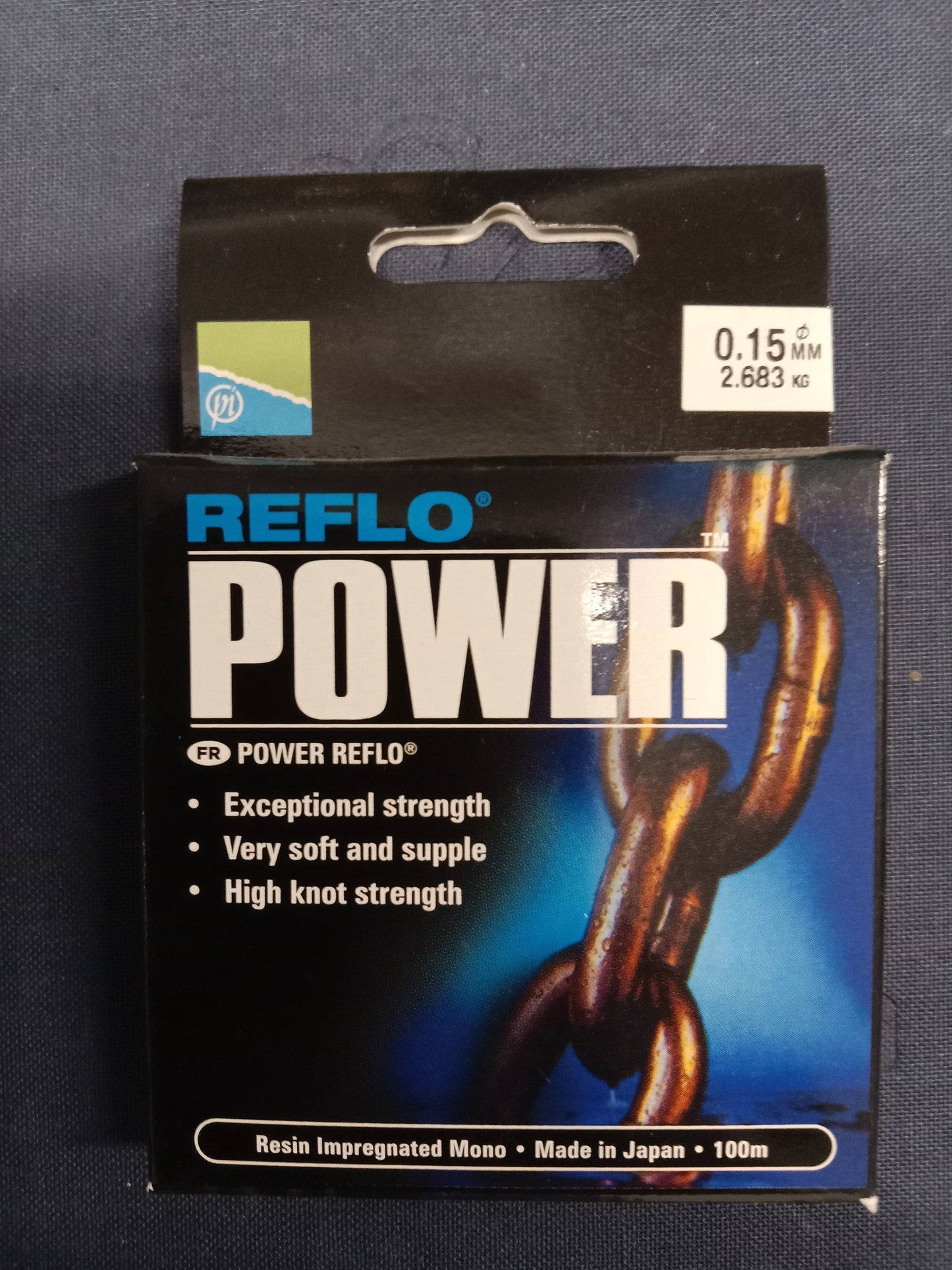 Preston Reflo Power Vorfach Schnur 100m 0,15mm 2,68Kg Tragkraft