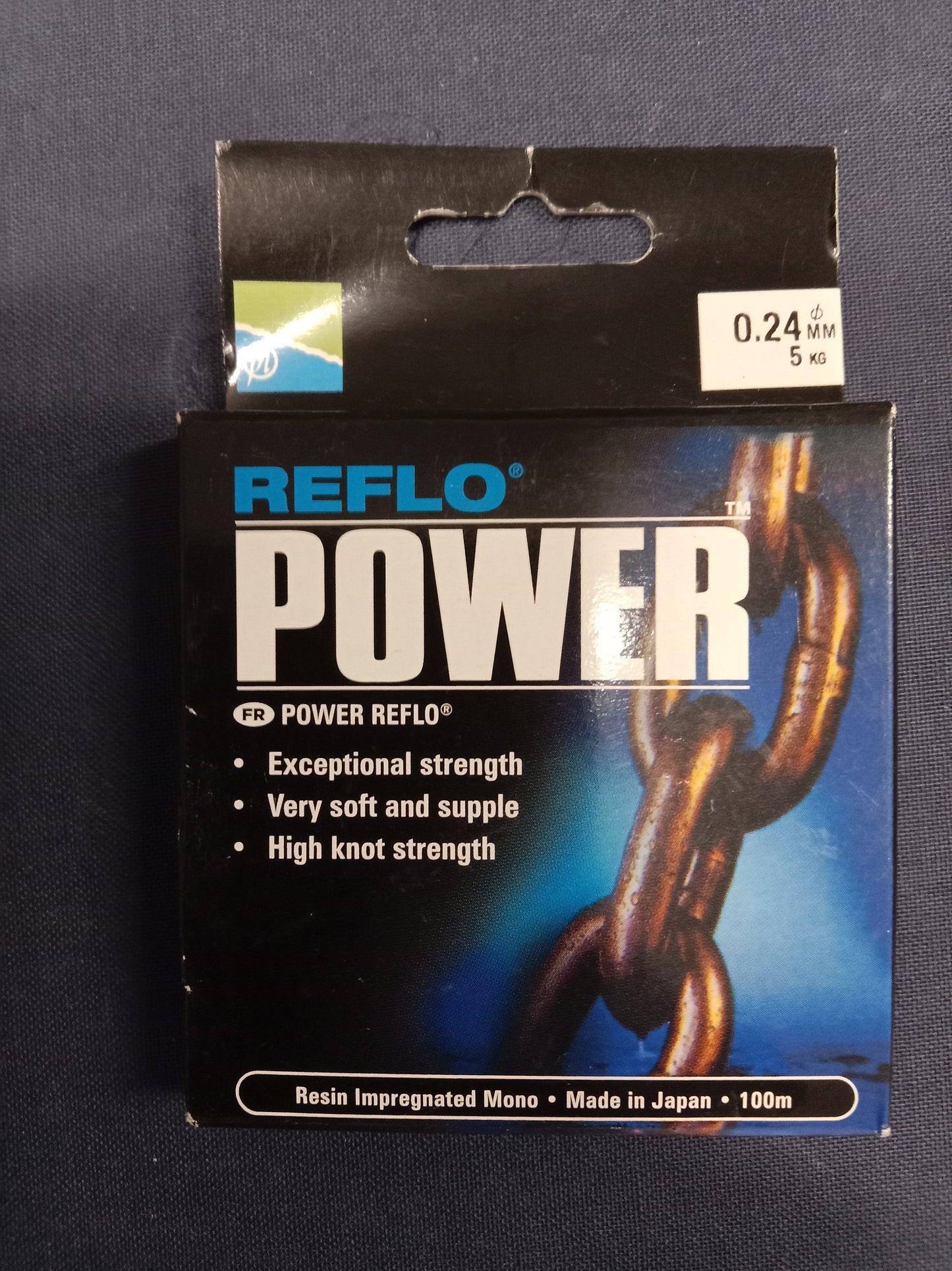Preston Reflo Power Vorfach Schnur 100m 0,24mm 5Kg Tragkraft