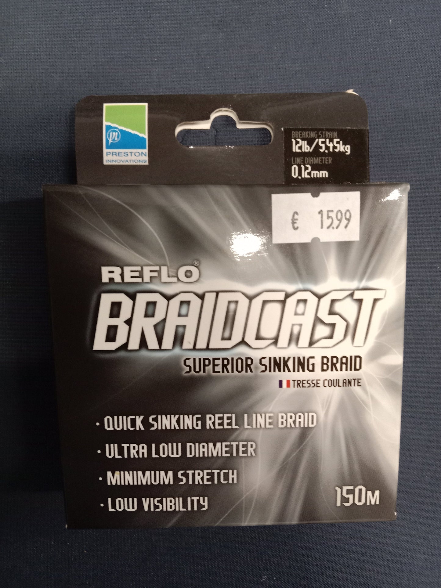 Preston Braidcast Schnur 150m 0,12mm 5,45kg Tragkraft