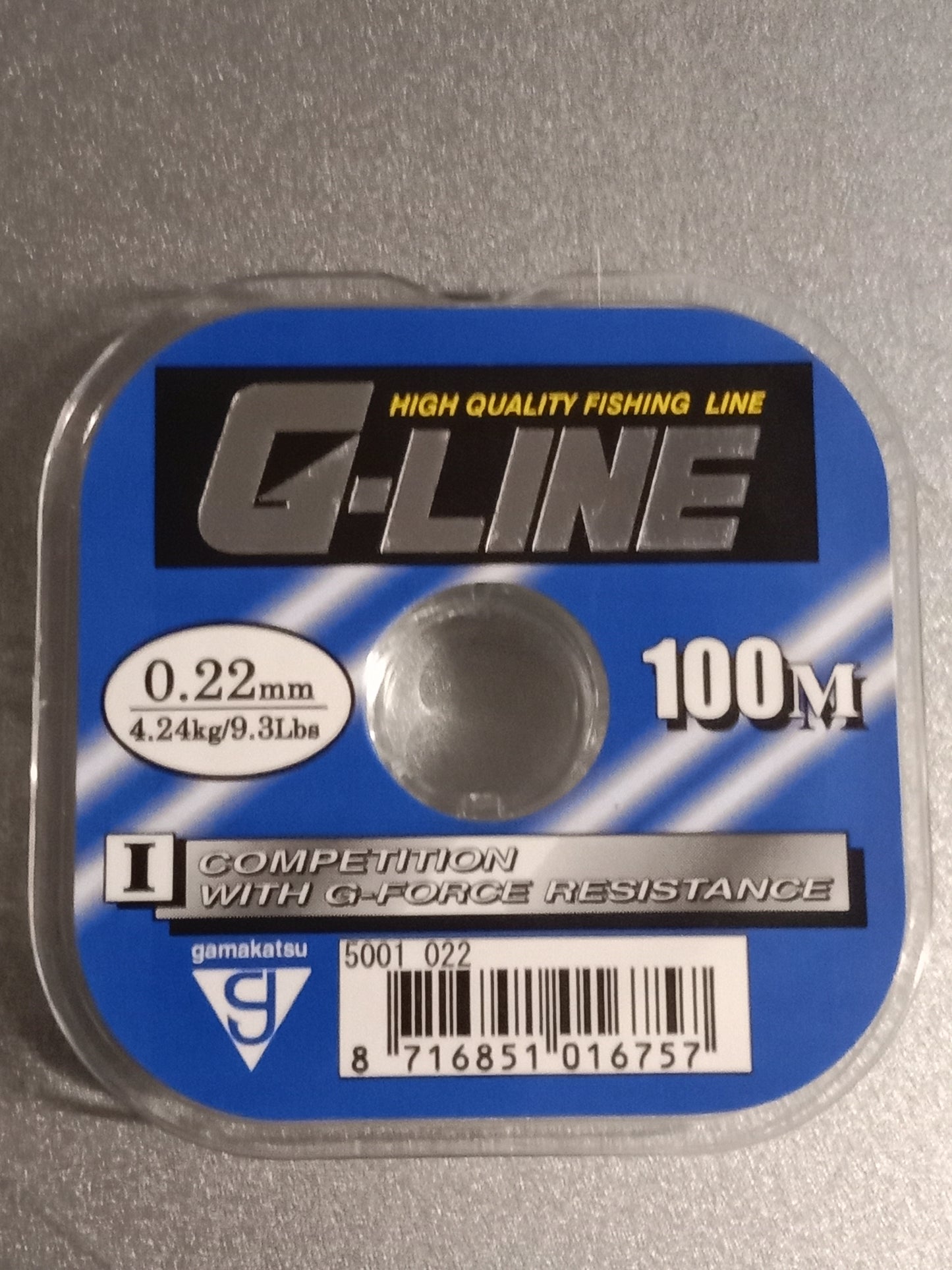 Gamakatsu G-LINE Schnur 100m 0,22mm 4,24 Kg