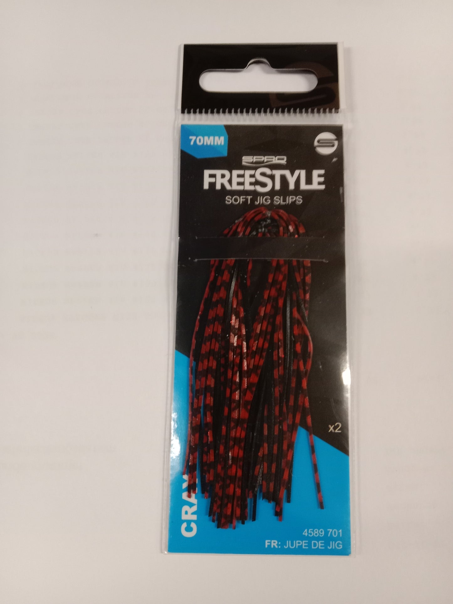Freestyle JIG Slips (Gummi Fransen Skirts) Farbe CRAY