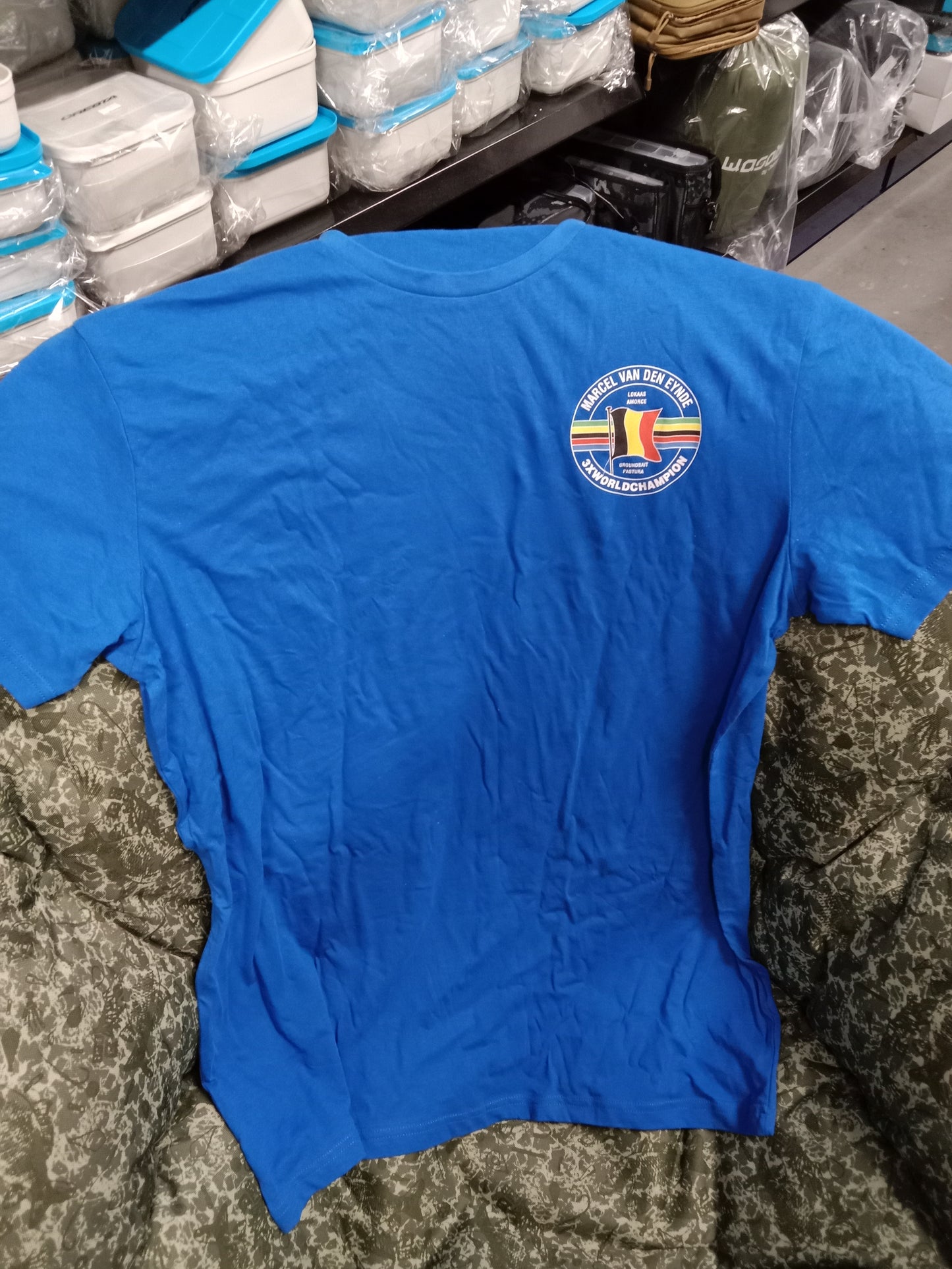 T Shirt MVDE Logo GrXXL Blau ABVERKAUF