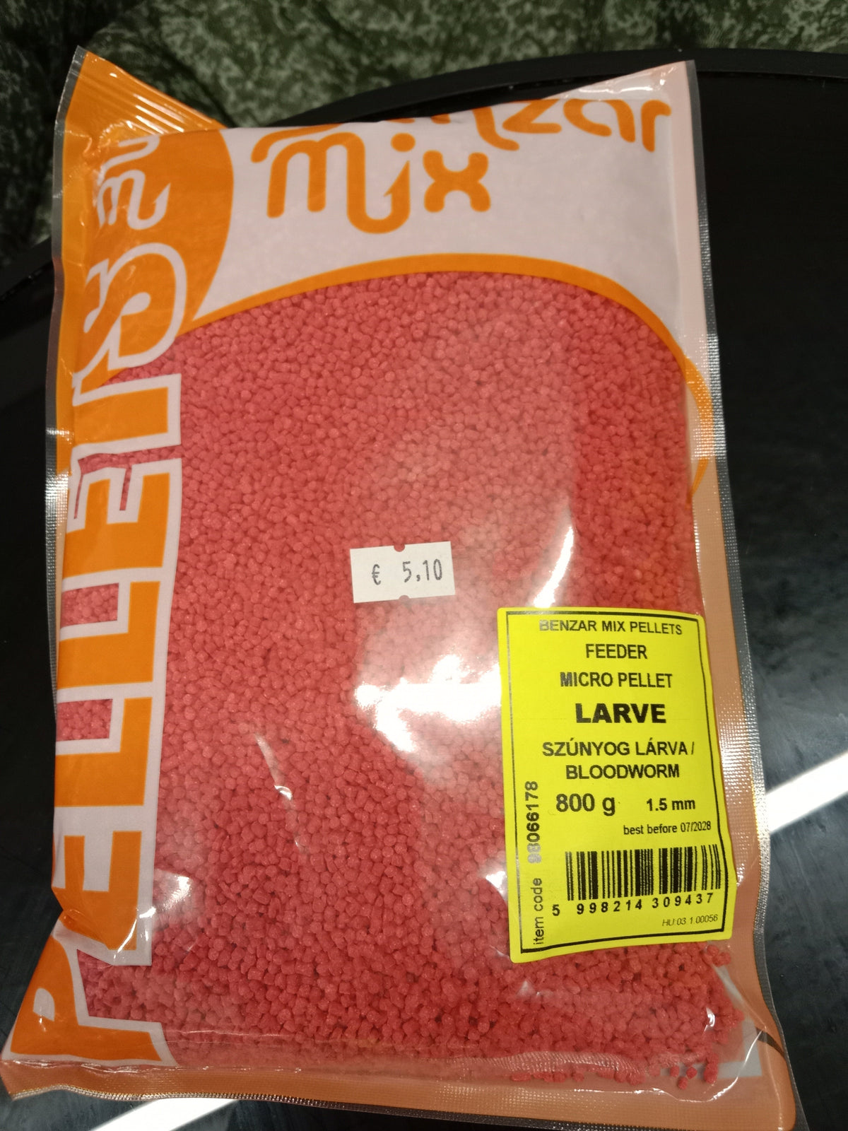 Energofish Benzar Mix Micro Pellets 800g Bloodworm 1,5mm