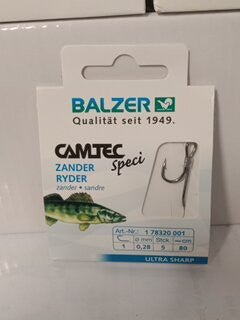 Balzer Camtec Ryder Haken  80cm 0,28mm gr 1  5stk
