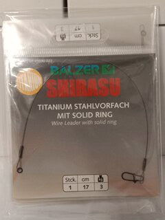 Balzer 1x7 Titan Spitze mit Solid Ring Snap 17cm 3KG Tragkraft