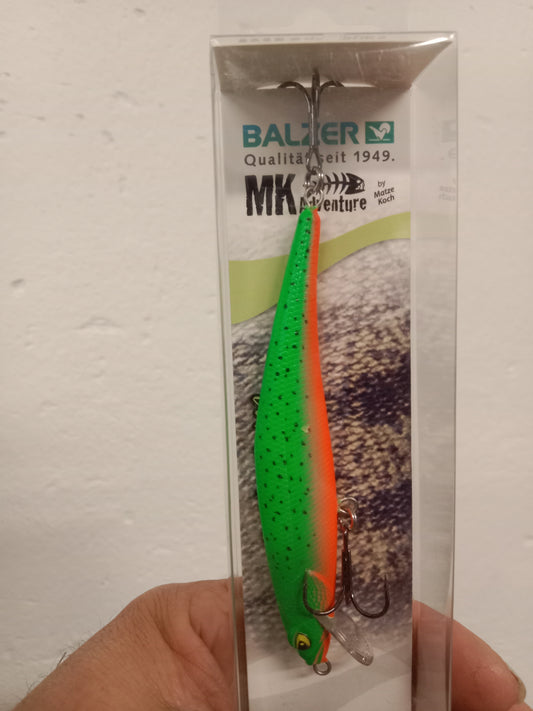 Balzer MK Adventure UV Booster 2,0 Wobbler 11cm 13g 1 stk Green Tomato