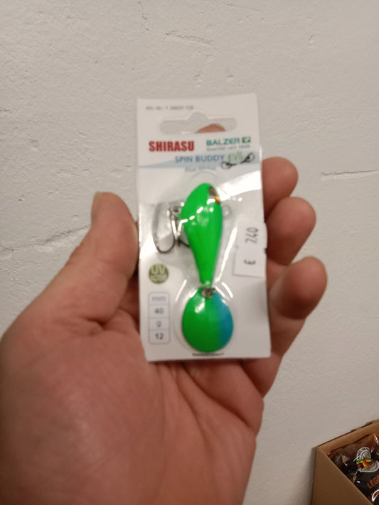 Balzer Shirasu Spin Buddy Evil Eye 12g Blue MELON 1stk