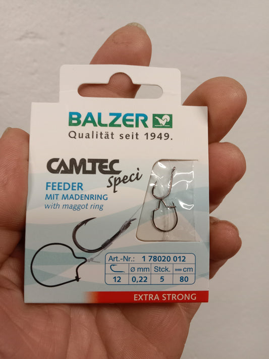Balzer Camtec Feeder Maden Ring gr 12  0,22mm 80cm