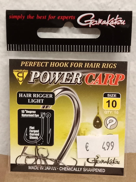 Gamakatsu Haken lose Power Carp Hairrigger  light mit Öhr gr 10  10stk