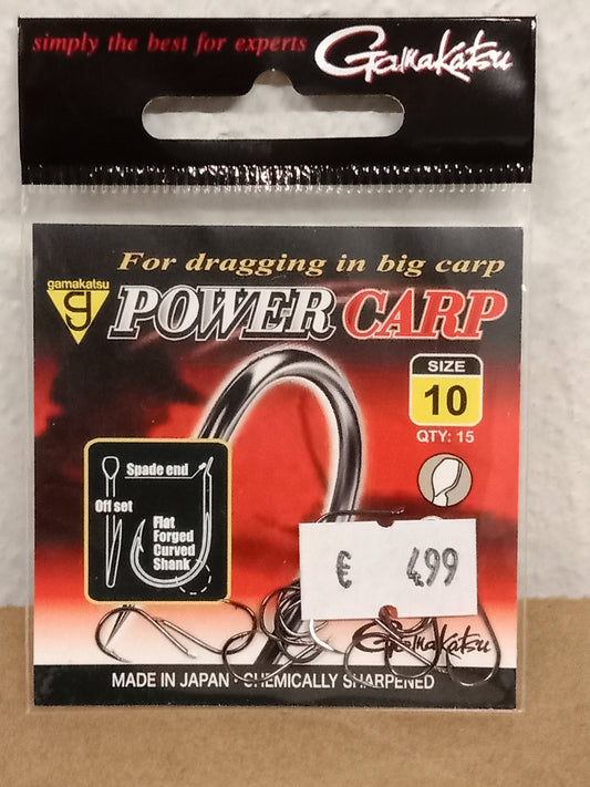 Gamakatsu Haken lose Power Carp mit Plättchen gr 10  15stk