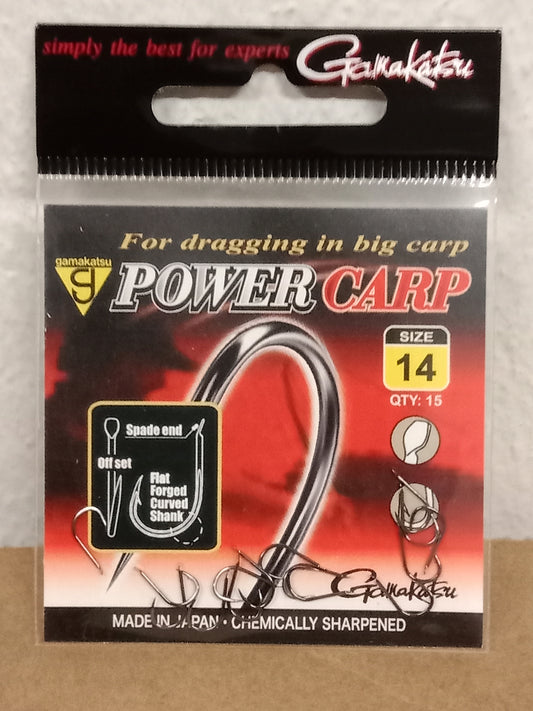 Gamakatsu Haken lose Power Carp mit Plättchen gr 14  15stk