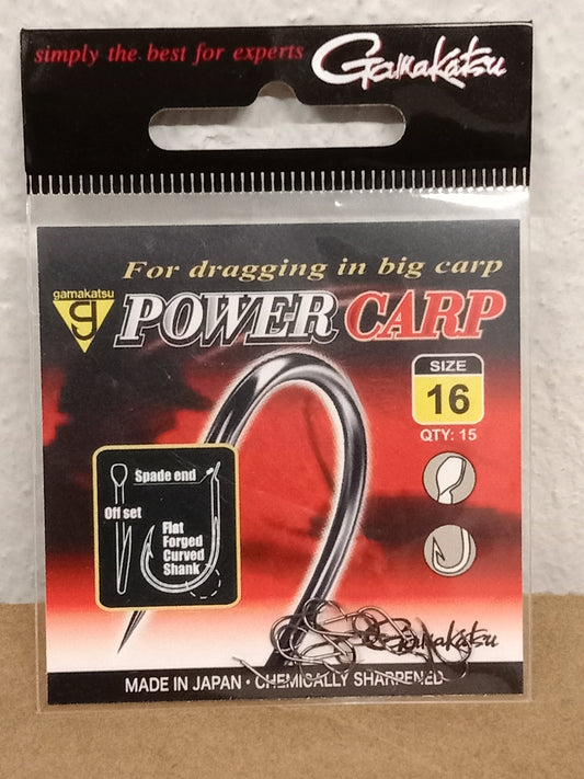 Gamakatsu Haken lose Power Carp mit Plättchen gr 16  15stk