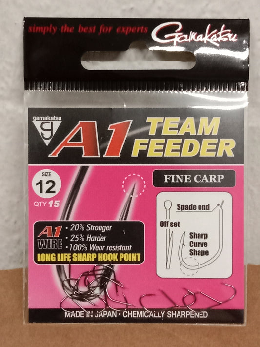 Gamakatsu Haken lose A1 Fine Carp mit Plättchen gr 12  15stk