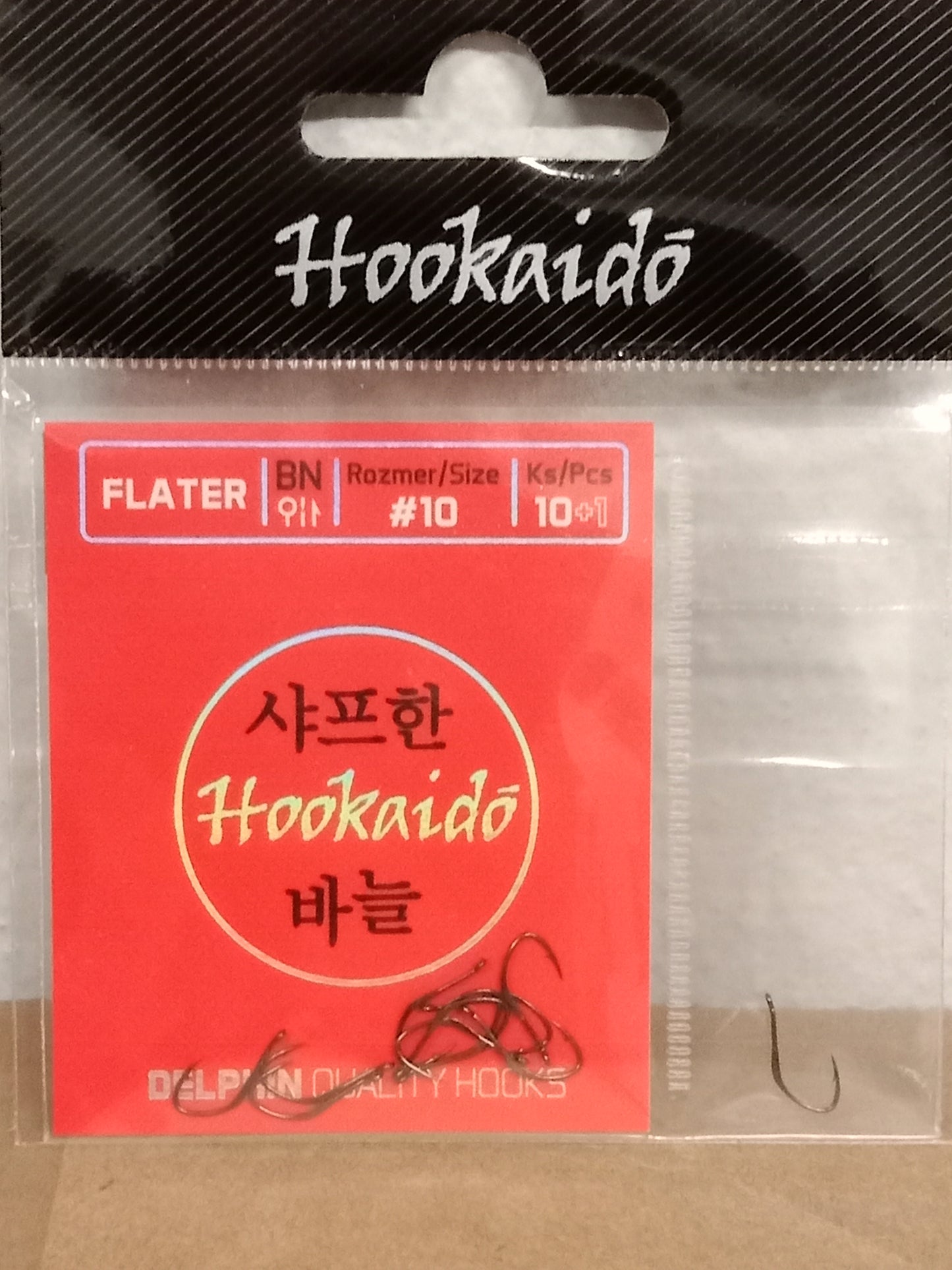 Delphin Hookaido Flater Brassen Haken gr 10 11Stk
