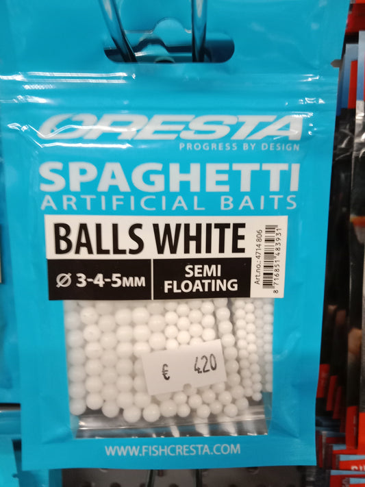 Cresta Spaghetti Balls White