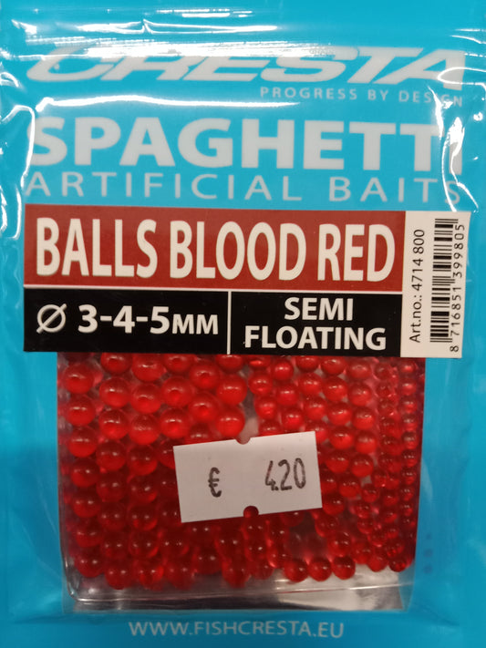 Cresta Spaghetti Balls blood red