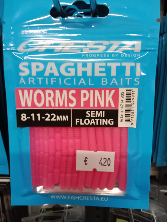Cresta Spaghetti Worms Pink