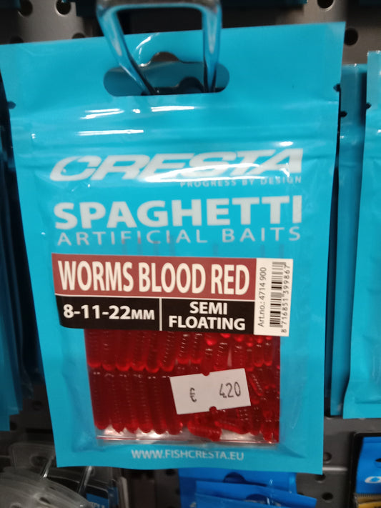 Cresta Spaghetti Worms Blood Red