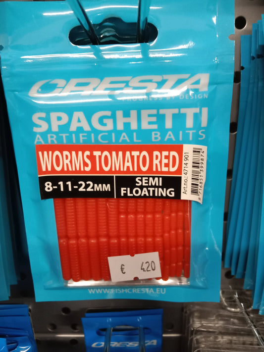 Cresta Spaghetti Worms Tomato Red
