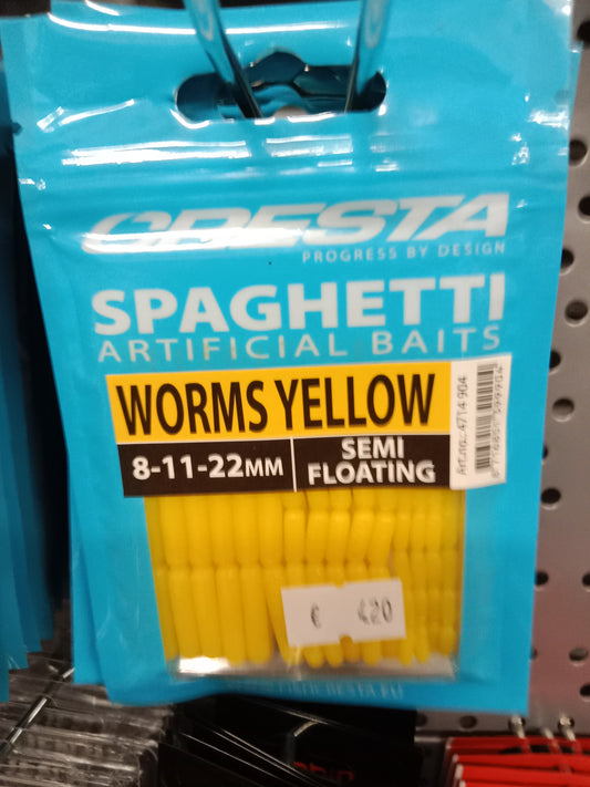 Cresta Spaghetti Worms Yellow