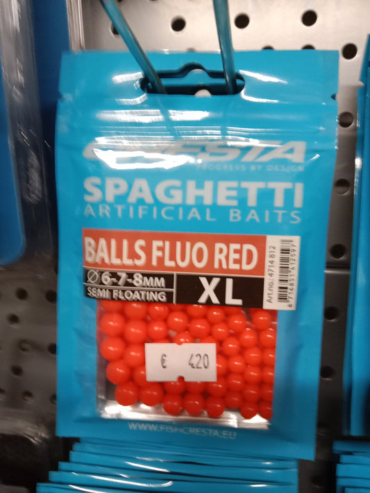 Cresta Spaghetti Balls XL Fluo Red