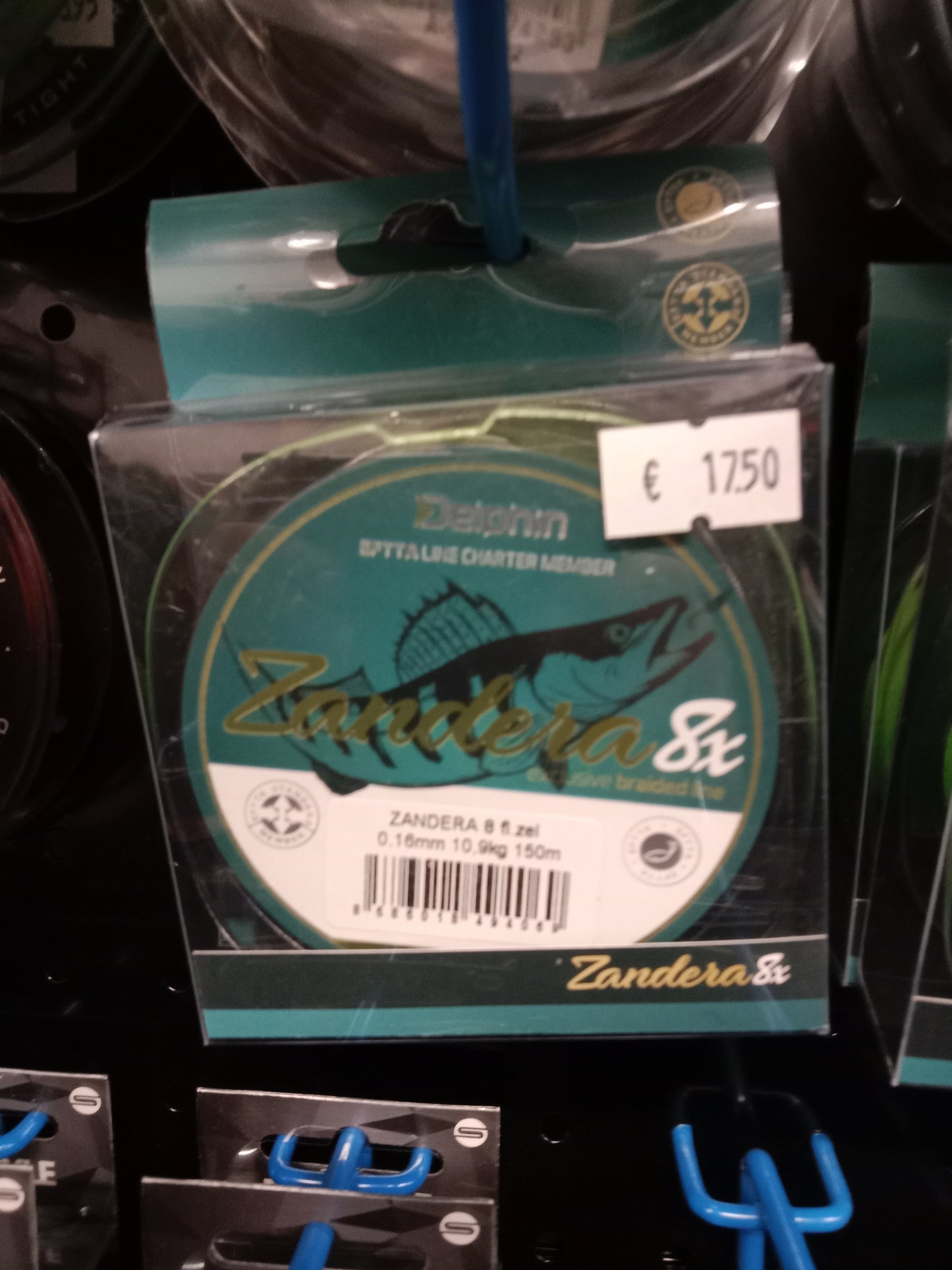 Delphin Zandera fluo 8fach Geflochtene Schnur 0,16mm 150m