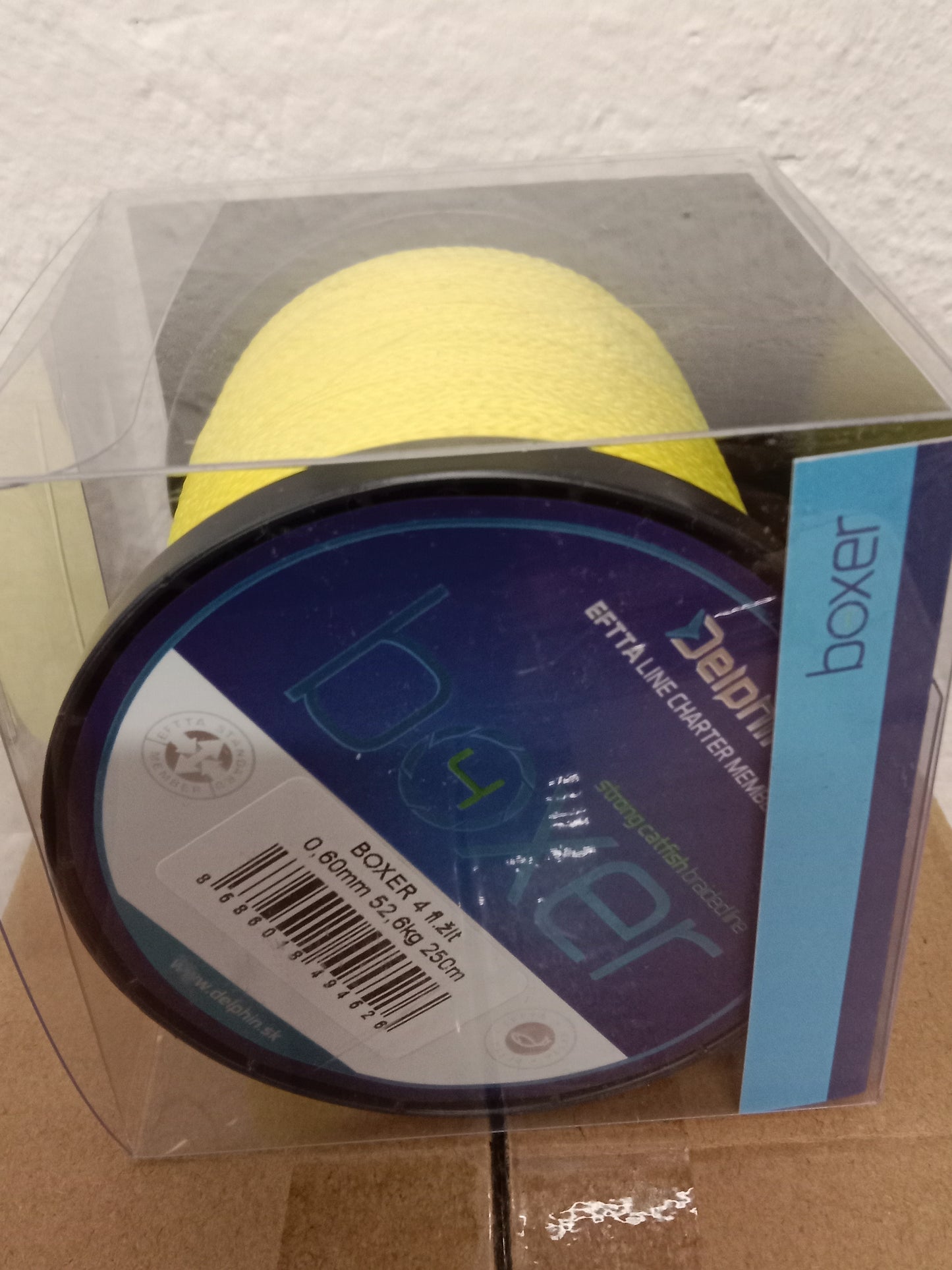Delphin BOXER 4 Fluo gelb Welsschnur Geflecht 0,60mm 52,6Kg 250m