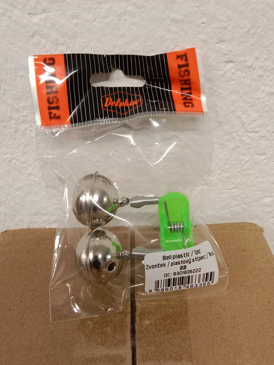 Delphin AAL Glocke Doppel mit Plastikclip dm22