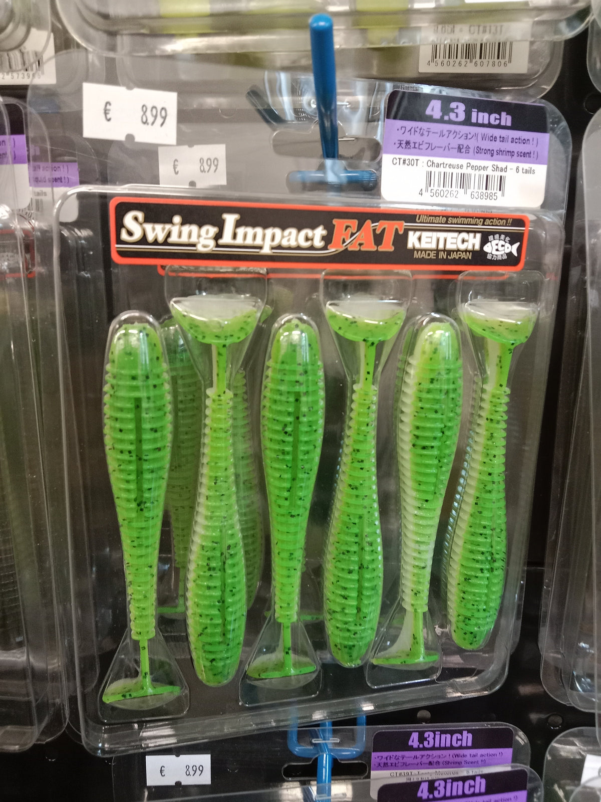 Keitech FAT Swing Impact 4,3 Chartreuse Pepper Shad