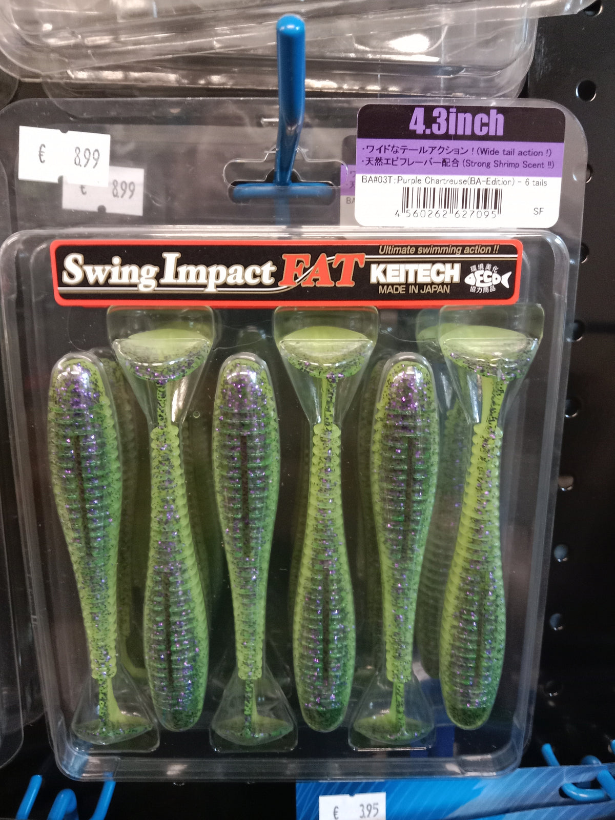 Keitech FAT Swing Impact 4,3 Purple Chartreuse BA Edition