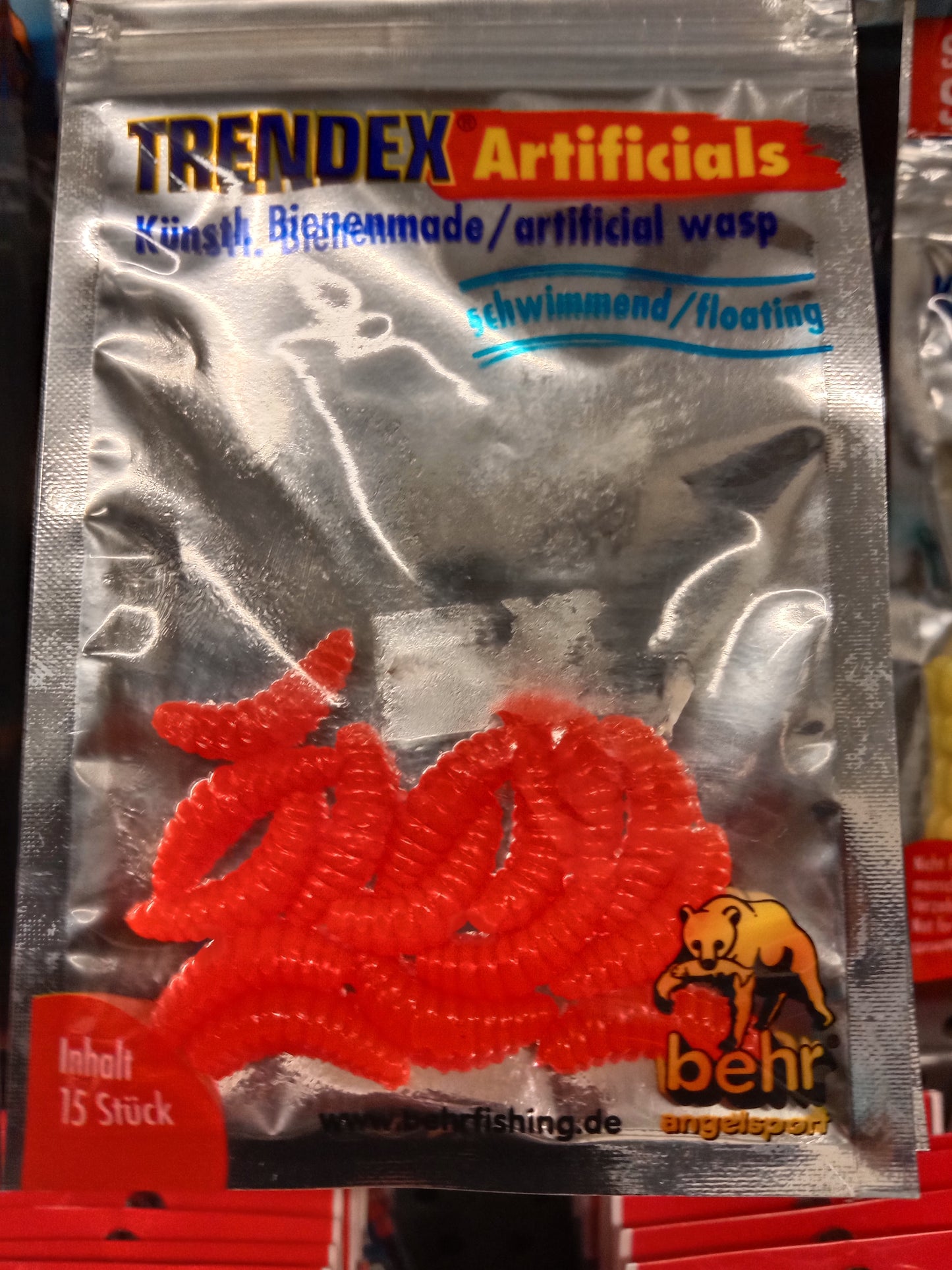 Behr Künstliche Bienenmaden fluo Rot