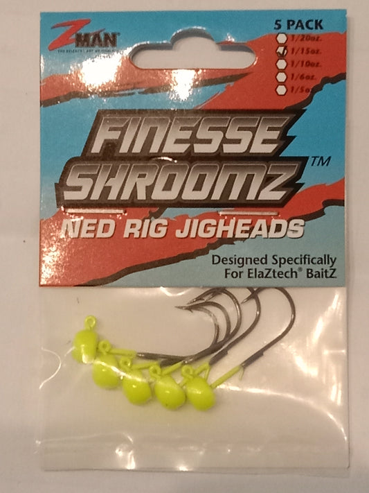 Z-MAN Finesse ShroomZ Jighead Chartreuse 1,8g