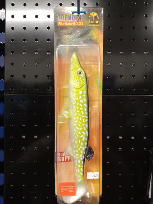 Behr Pike Natural xxl Gummifisch 26cm Hecht Dekor unmontiert