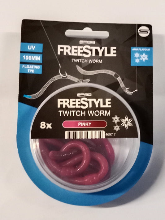SPRO Freestyle Twitch Worm Farbe Pinky 8 Stk  106mm